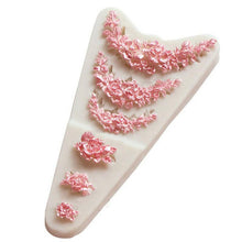 Load image into Gallery viewer, 3D Flower Silicone Mold Sugar Paste Fondant Cake Decor Tool Chocolate Cake Candy Fence Shaped Mold Baking Cake Moulds Mini Sizes Roses Flower Fondant Candy Silicone Mold
