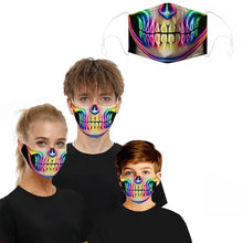 Load image into Gallery viewer, 3D Halloween Special Scary Faces Reusable Face Masks
