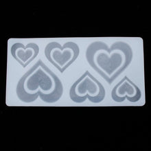 Load image into Gallery viewer, 3D Heart Shape Chocolate Silicone Mold Cookie Wedding Cake Toppers Tools Heart Shaped Silicone Mold Resin Soft Candy Chocolate Jelly Gummy Ice Beautiful Valentines Heart Shaped Mold
