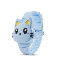 Load image into Gallery viewer, 3D Kids Watches Cute Rabbit Cat LED Electronic Children Watch Boys and Girls Silicone Toy Wristwatches Girls Watch Digital Cute Shape LED Fashion Silicone Band Clamshell Design Wrist Watch
