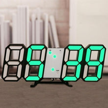 Load image into Gallery viewer, 3D Large LED Digital Wall Clock Date Time Celsius Nightlight Display Table Desktop Clocks 3D Digital Alarm Clock Modern Design LED Wall Desk Clocks 12/24H Time /Date/ Temperature Display Nightlight /Brightness Adjustable/ Alarm Clock For Living Room

