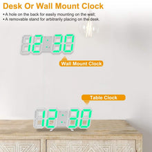 Load image into Gallery viewer, 3D LED Digital Wall Clock

