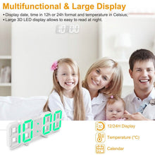 Load image into Gallery viewer, 3D LED Digital Wall Clock
