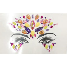 Load image into Gallery viewer, 3D Makeup Tattoo Face Gems Glitter Face Jewels Crystal Stickers Face Glitter for Festival Carnival Party

