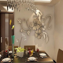 Load image into Gallery viewer, 3D Mirror Flower Removable Wall Sticker
