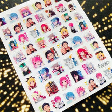 Load image into Gallery viewer, 3D Nail Art Stickers Decal Template Nail Tool Decorations Nail Slider  Metallic Nail Art Stickers Set Love Metal Nail Studs Decals for Women Nail Decorations Accessories Metal Curve Stripe Lines Design Letter Nail Sticker Decoration

