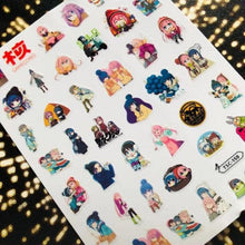 Load image into Gallery viewer, 3D Nail Art Stickers Decal Template Nail Tool Decorations Nail Slider  Metallic Nail Art Stickers Set Love Metal Nail Studs Decals for Women Nail Decorations Accessories Metal Curve Stripe Lines Design Letter Nail Sticker Decoration

