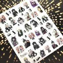 Load image into Gallery viewer, 3D Nail Art Stickers Decal Template Nail Tool Decorations Nail Slider  Metallic Nail Art Stickers Set Love Metal Nail Studs Decals for Women Nail Decorations Accessories Metal Curve Stripe Lines Design Letter Nail Sticker Decoration
