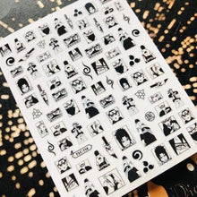 Load image into Gallery viewer, 3D Nail Art Stickers Decal Template Nail Tool Decorations Nail Slider  Metallic Nail Art Stickers Set Love Metal Nail Studs Decals for Women Nail Decorations Accessories Metal Curve Stripe Lines Design Letter Nail Sticker Decoration
