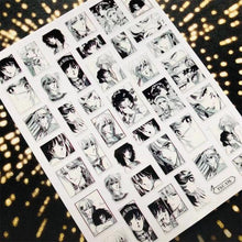 Load image into Gallery viewer, 3D Nail Art Stickers Decal Template Nail Tool Decorations Nail Slider  Metallic Nail Art Stickers Set Love Metal Nail Studs Decals for Women Nail Decorations Accessories Metal Curve Stripe Lines Design Letter Nail Sticker Decoration
