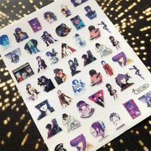 Load image into Gallery viewer, 3D Nail Art Stickers Decal Template Nail Tool Decorations Nail Slider  Metallic Nail Art Stickers Set Love Metal Nail Studs Decals for Women Nail Decorations Accessories Metal Curve Stripe Lines Design Letter Nail Sticker Decoration
