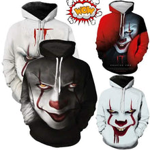 Load image into Gallery viewer, 3D Printed The Dancing Clown Hooded Sweatshirt
