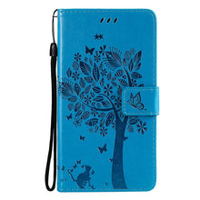 Load image into Gallery viewer, 3D Tree Flip Leather Case For iPhone 13 12 Mini Phone Cover PU Leather Wallet Case with Card Holder Kickstand Wrist Strap Flip Cover for iPhone
