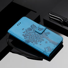 Load image into Gallery viewer, 3D Tree Flip Leather Case For iPhone 13 12 Mini Phone Cover PU Leather Wallet Case with Card Holder Kickstand Wrist Strap Flip Cover for iPhone
