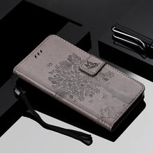 Load image into Gallery viewer, 3D Tree Flip Leather Case For iPhone 13 12 Mini Phone Cover PU Leather Wallet Case with Card Holder Kickstand Wrist Strap Flip Cover for iPhone
