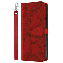Load image into Gallery viewer, 3D Tree Flip Leather Case For iPhone 13 12 Mini Phone Cover PU Leather Wallet Case with Card Holder Kickstand Wrist Strap Flip Cover for iPhone
