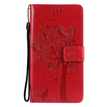 Load image into Gallery viewer, 3D Tree Flip Leather Case For iPhone 13 12 Mini Phone Cover PU Leather Wallet Case with Card Holder Kickstand Wrist Strap Flip Cover for iPhone

