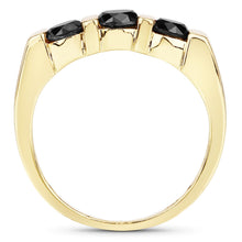 Load image into Gallery viewer, 1.20 Carat Genuine Black Diamond .925 Sterling Silver Ring
