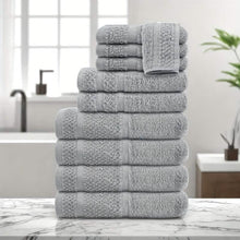 Load image into Gallery viewer, Gray Cotton Bath Towel Set (10–32 pcs)
