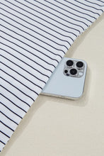 Load image into Gallery viewer, White Striped Round Neck Short Sleeve Mini Dress Casual &amp; Playful Everyday Look Dress
