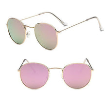 Load image into Gallery viewer, Leon Elegant Unisex Woman and Man Classic Round  Sunglasses Designer Glasses Lady Round Luxury Retro Sunglasses With Vintage Mirror Oculos De Sol Gafas
