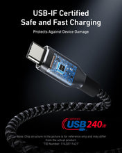 Load image into Gallery viewer, Anker Prime USB-C to USB-C Cable (240W, Upcycled-Braided)
