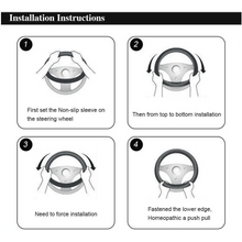 Load image into Gallery viewer, 3Pcs Set Winter Fashion Wool Fur Soft Furry Car Steering Wheel Covers 16 Colors Winter Universal Hand Brake Gear Cover  Car Accessories
