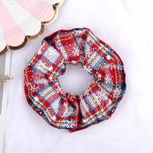 Load image into Gallery viewer, 4.38 Inch Fashion Christmas Scrunchie Elastic New Handmade Head Bands Hair Rope Ponytail Holder Headdress Ponytail Holder Accessories for Women
