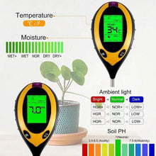 Load image into Gallery viewer, 4-in-1 Digital Soil Moisture Meter
