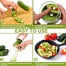 Load image into Gallery viewer, 4-in-1 Fruit Vegetable Slicer Adjustable Spiral Grater
