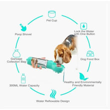 Load image into Gallery viewer, 4-in-1 Portable Dog Water Bottle Dispenser
