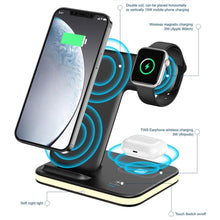 Load image into Gallery viewer, 4-in-1 Wireless Charging Stand with Night Light

