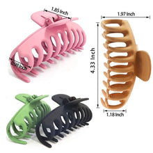 Load image into Gallery viewer, 4-Pack: Big Hair Claw Clips
