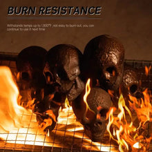 Load image into Gallery viewer, 4-Pack: Halloween Fire Pit Skull Ceramic Props
