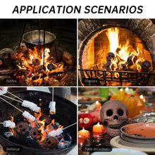 Load image into Gallery viewer, 4-Pack: Halloween Fire Pit Skull Ceramic Props
