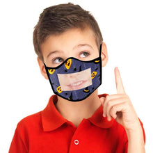Load image into Gallery viewer, 4-Pack: Kids Smile Window Face Mask Washable and Reusable

