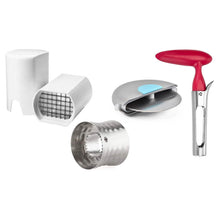 Load image into Gallery viewer, 4-Pack: Kitchen Cutter, Slicer, Dicer, Peeler And Corer Gadgets
