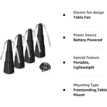 Load image into Gallery viewer, 4-Pack: Portable Table Top Fly Fan Fly Spinner with Holographic Blades
