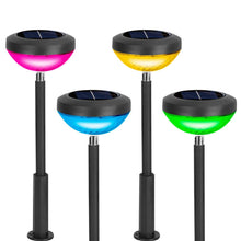 Load image into Gallery viewer, 4-Pack: Solar Pathway Color Changing Garden Light
