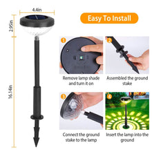 Load image into Gallery viewer, 4-Pack: Solar Pathway Color Changing Garden Light
