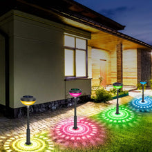 Load image into Gallery viewer, 4-Pack: Solar Pathway Color Changing Garden Light
