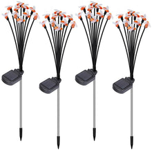 Load image into Gallery viewer, 4-Pack: Solar Powered Stake Bee Light 2 Lighting Mode Lifelike Firefly
