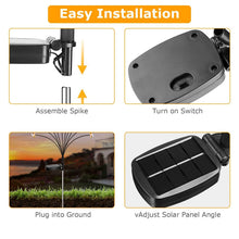 Load image into Gallery viewer, 4-Pack: Solar Powered Stake Bee Light 2 Lighting Mode Lifelike Firefly

