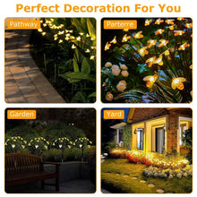 Load image into Gallery viewer, 4-Pack: Solar Powered Stake Bee Light 2 Lighting Mode Lifelike Firefly
