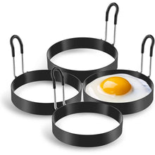 Load image into Gallery viewer, 4-Pack: Stainless Steel Egg Cooking Ring
