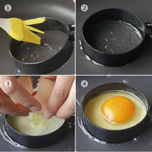Load image into Gallery viewer, 4-Pack: Stainless Steel Egg Non-Stick Omelet Ring
