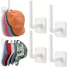 Load image into Gallery viewer, 4-Pack: Wall Hat Rack, L-Shaped Storage Rack with Strong Adhesive
