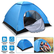 Load image into Gallery viewer, 4 Persons Camping Waterproof Tent
