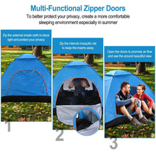 Load image into Gallery viewer, 4 Persons Camping Waterproof Tent
