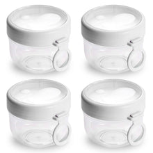 Load image into Gallery viewer, 4-Piece: 20 Oz Oat Containers with Lids and Folding Spoons
